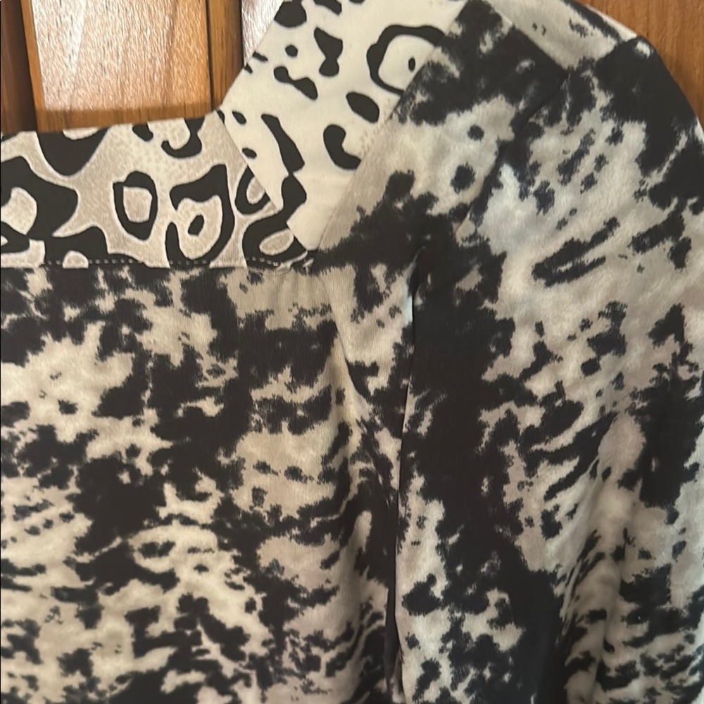 Black and White Animal Print Dress - Picture 4 of 4
